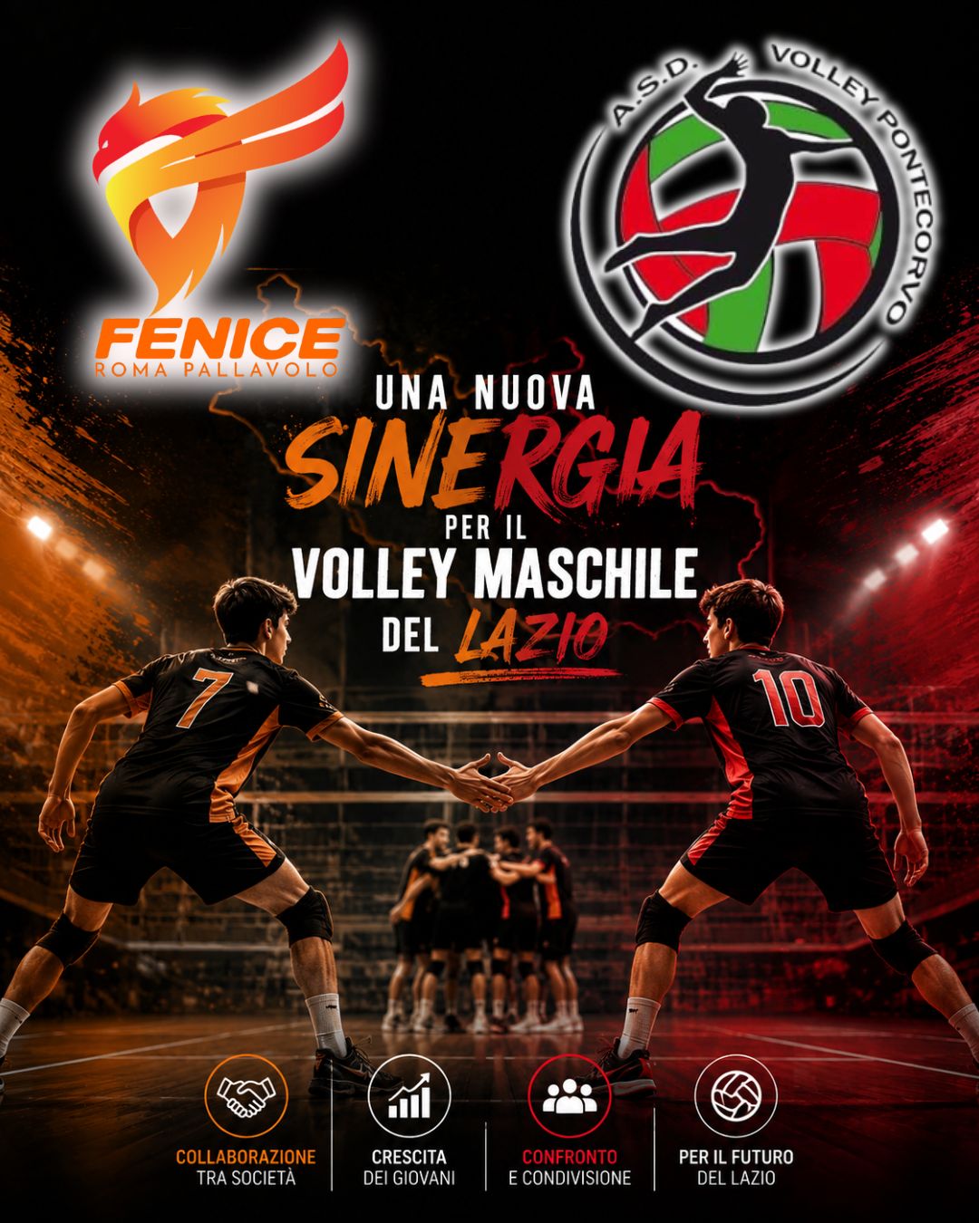 Fenice Roma Pallavolo e Volley Pontecorvo insieme per costruire nuove opportunità